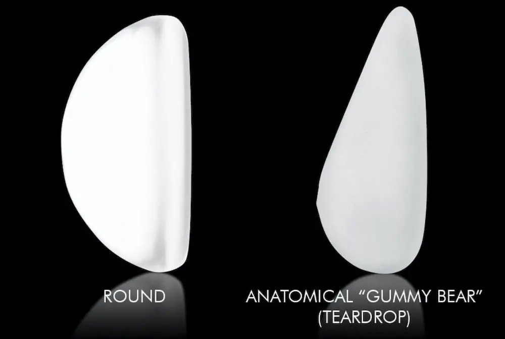 teardrop breast implants